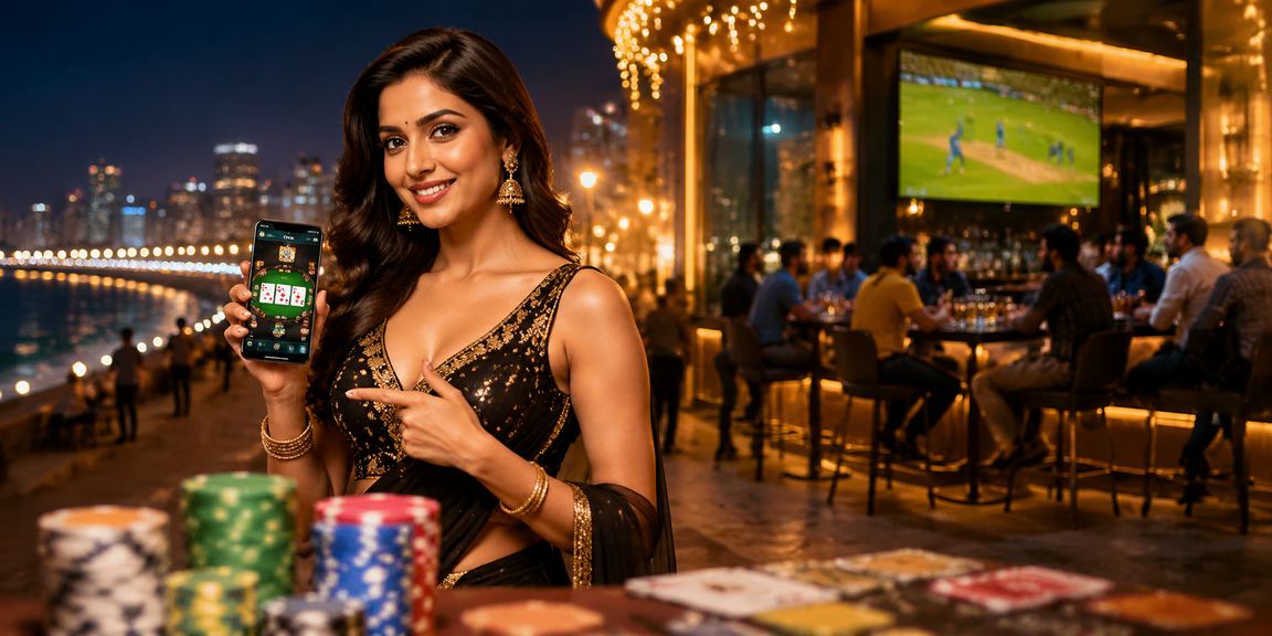 Betting at night in Mumbai Marine Drive market